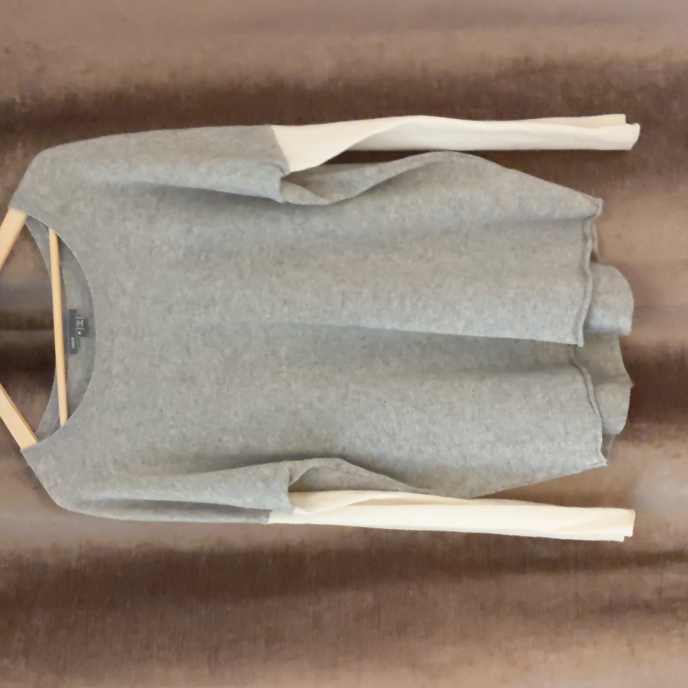 GUC Vince Sweater - Cream/Grey - Wool/Cashmere - Medium
